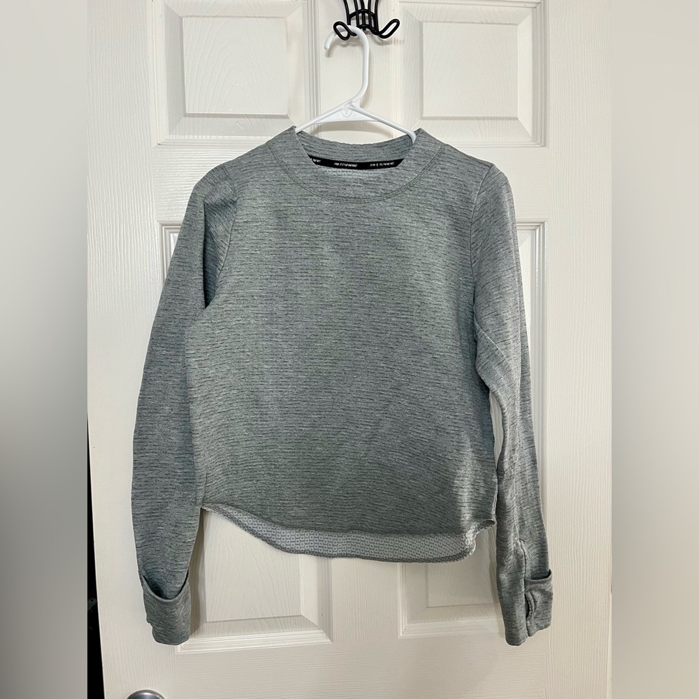 Nike Heather Gray Crewneck Running Sweater